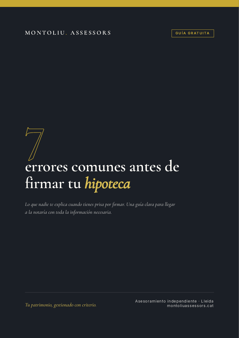 Portada de la guía gratuita: 7 errores comunes antes de firmar tu hipoteca
