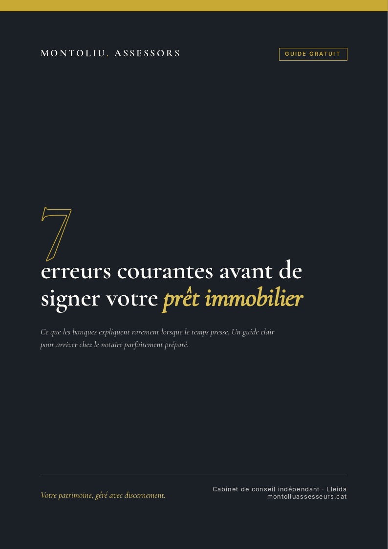 Couverture du guide gratuit : 7 erreurs courantes avant de signer votre prêt hypothécaire